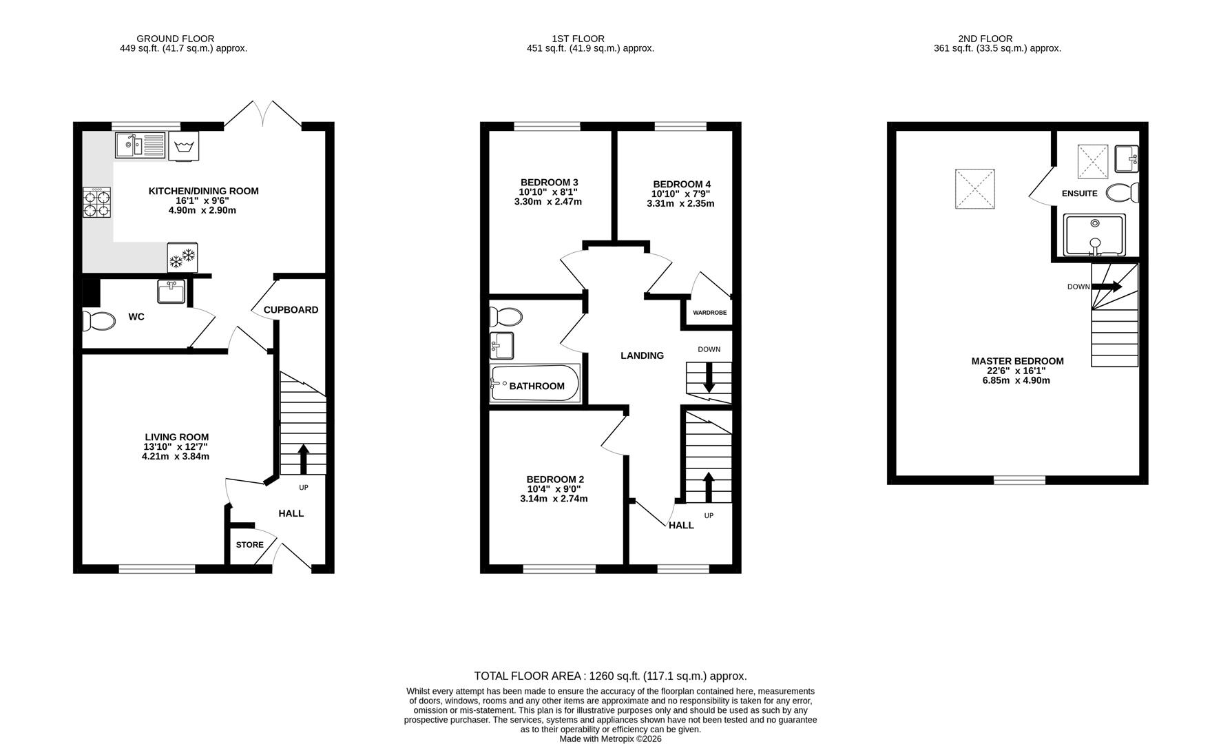 Floorplan for Huntsman Drive, Brockworth, Gloucester