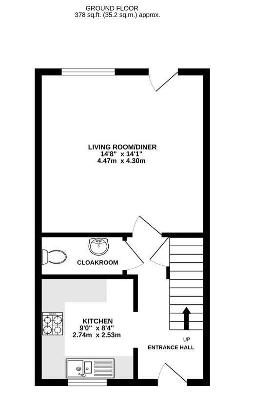 Floorplan for Arthur Keene Close, Great Oldbury, Stonehouse