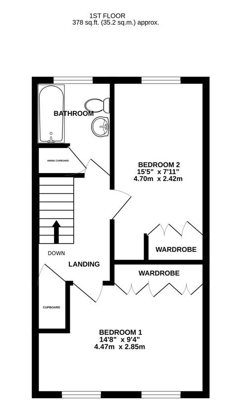 Floorplan for Arthur Keene Close, Great Oldbury, Stonehouse