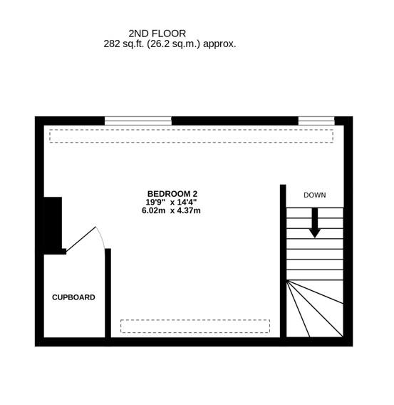 Floorplan for Mill Row Cottages, Ryeford Road South