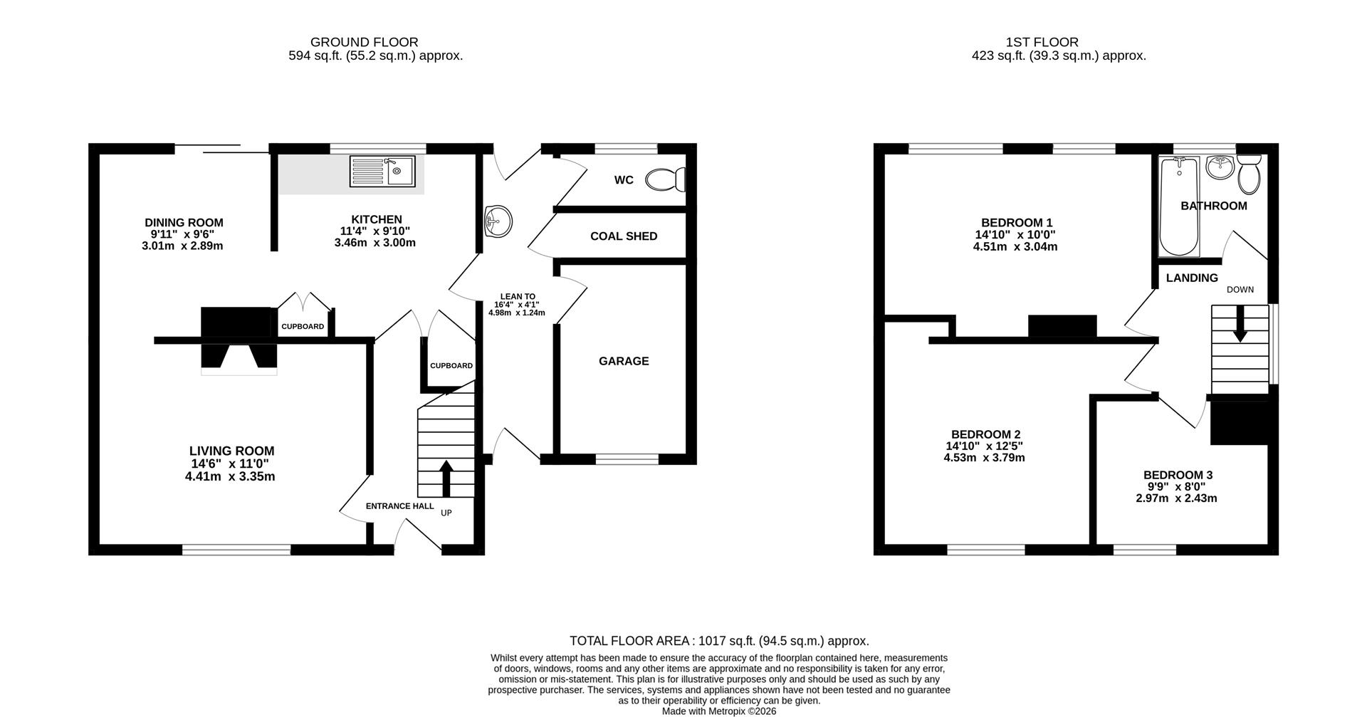 Floorplan for Wharfdale Way, Bridgend, Stonehouse