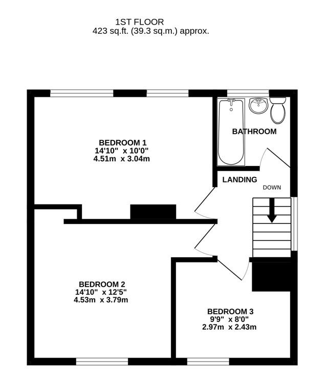 Floorplan for Wharfdale Way, Bridgend, Stonehouse