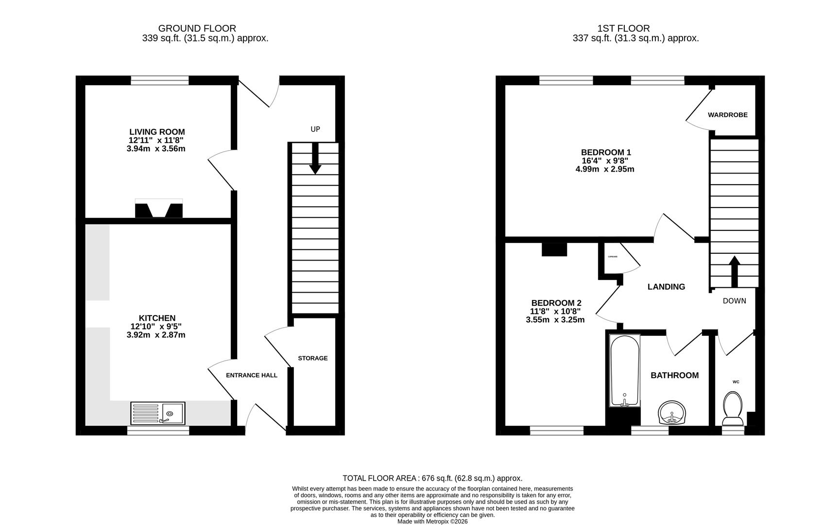 Floorplan for Glen Court, Stonehouse