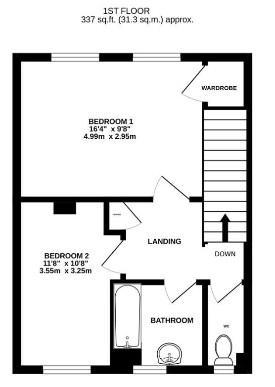 Floorplan for Glen Court, Stonehouse