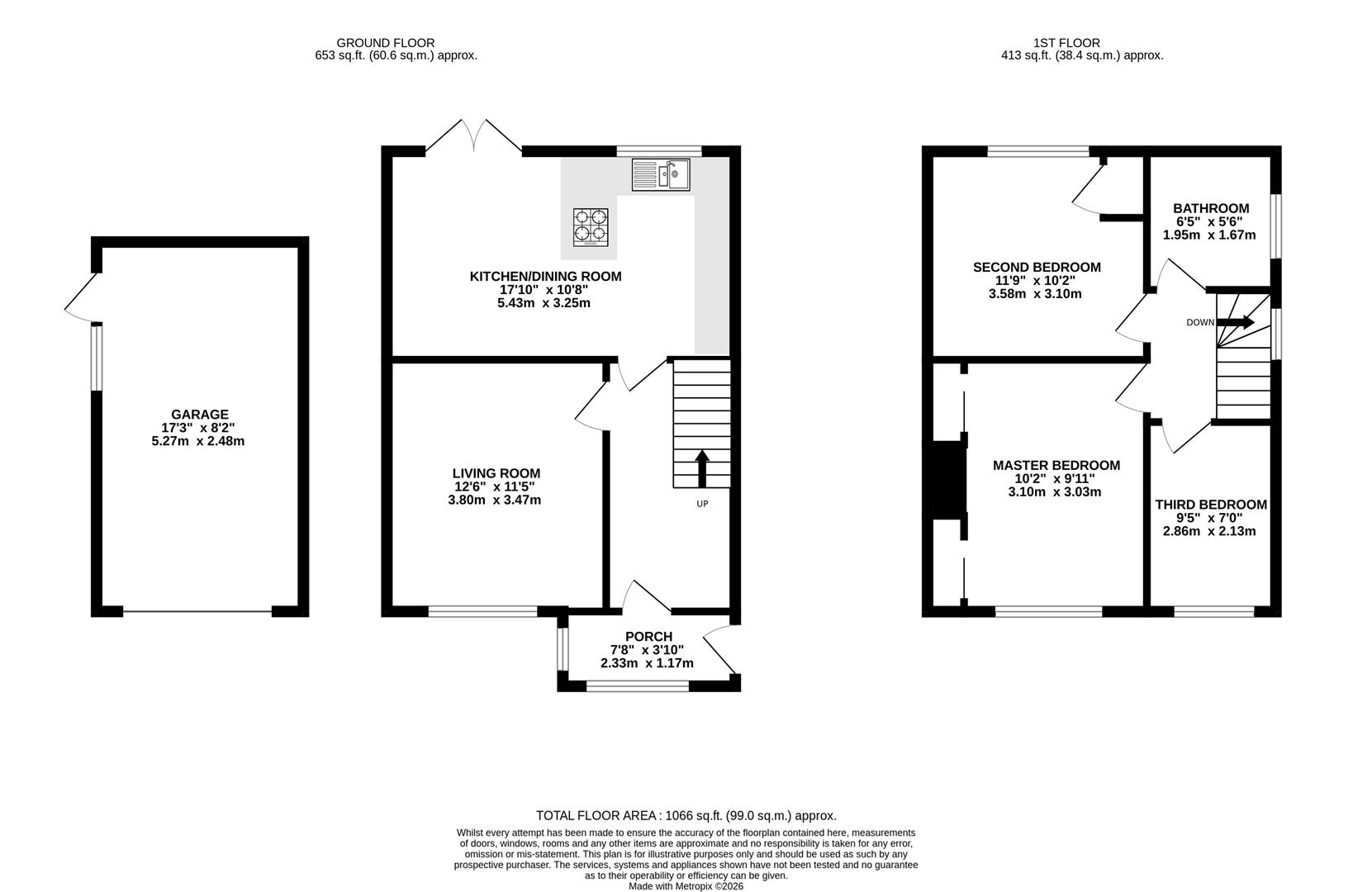 Floorplan for Innsworth Lane, Longlevens,
