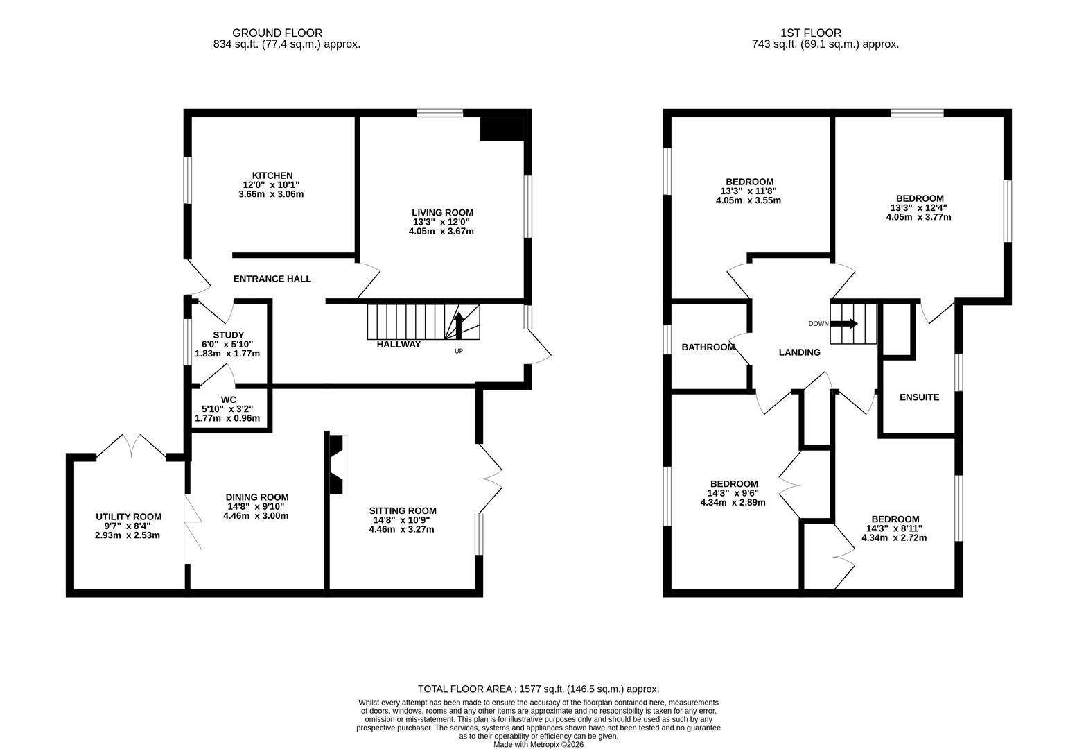 Floorplan for Glebe Road, Newent