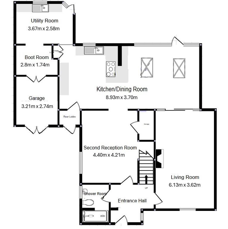 Floorplan for Haresfield, Stonehouse