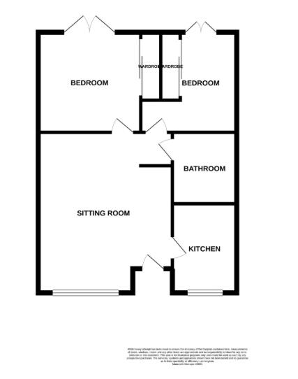Floorplan for Marleyfield Close, Churchdown, Gloucester