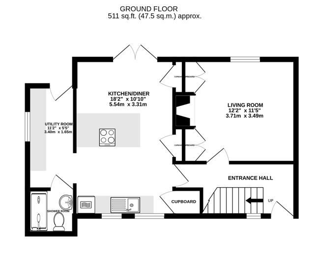 Floorplan for Byron Road, Stroud