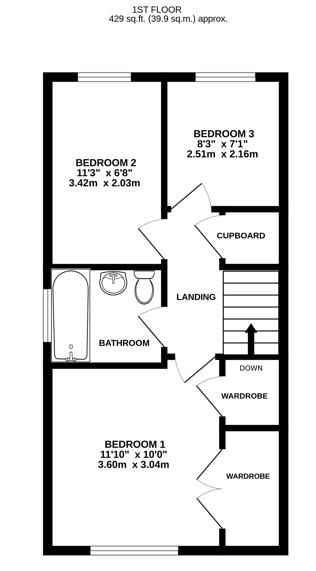 Floorplan for Court View, Stonehouse