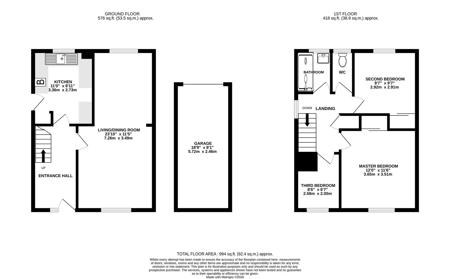 Floorplan for Eagle Way, Abbeydale, Gloucester