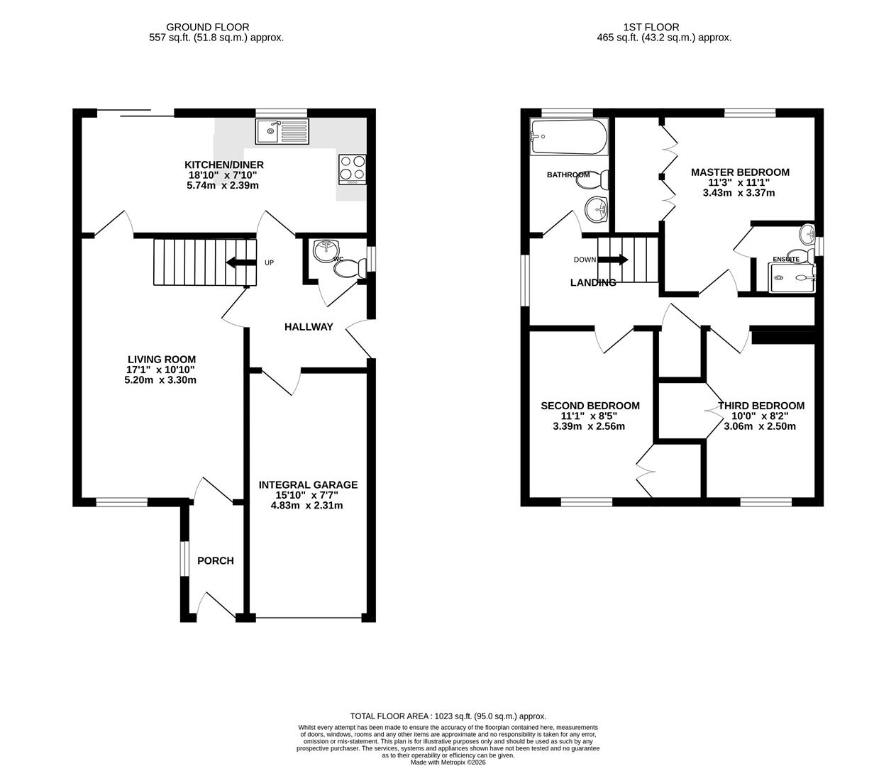 Floorplan for Hayward Close, Abbeymead, Gloucester