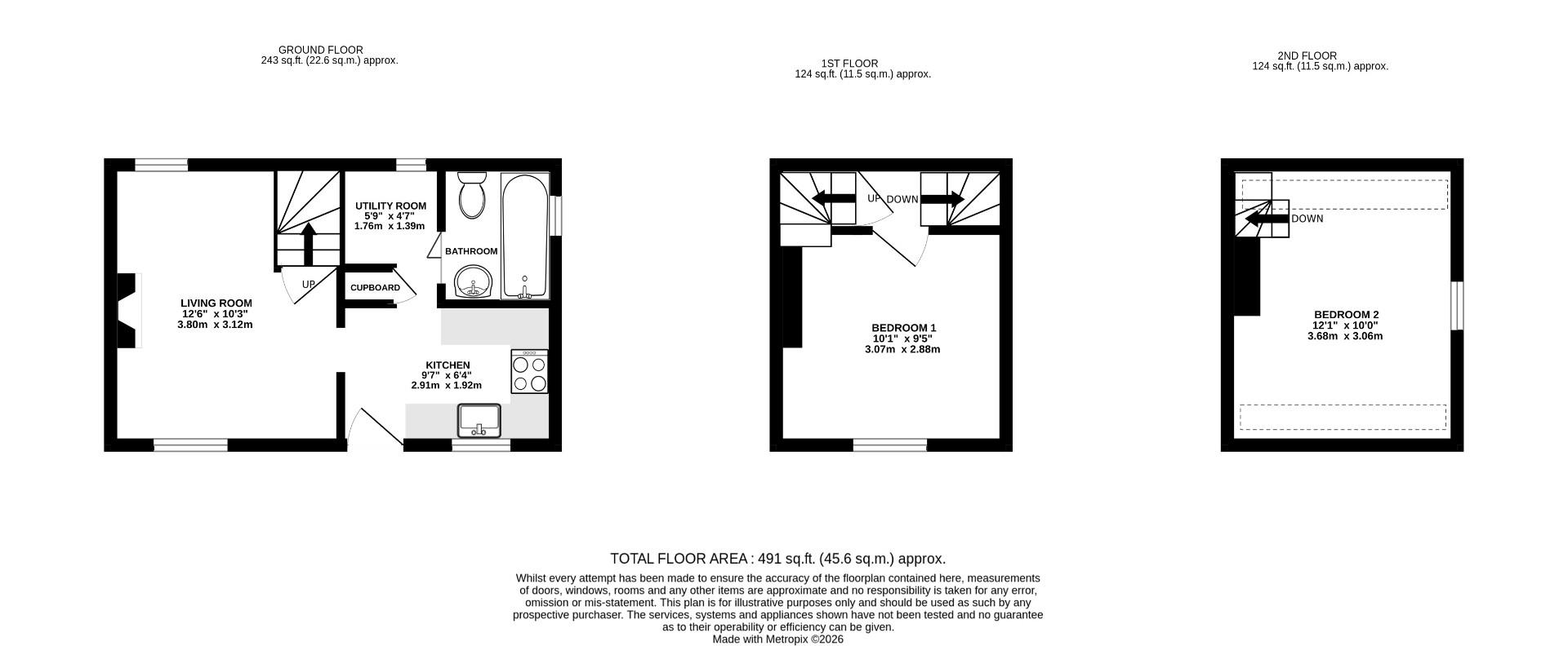 Floorplan for Gloucester Road, Stonehouse