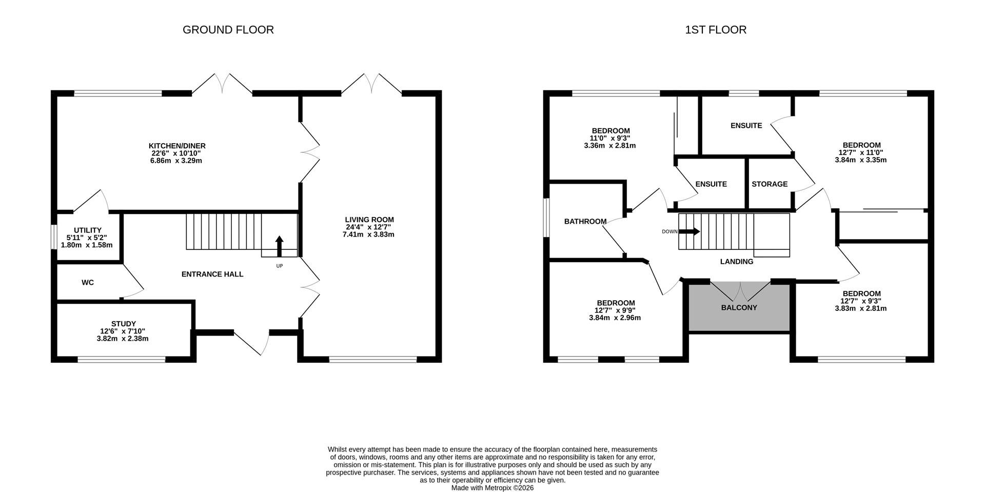 Floorplan for Meek Road, Newent