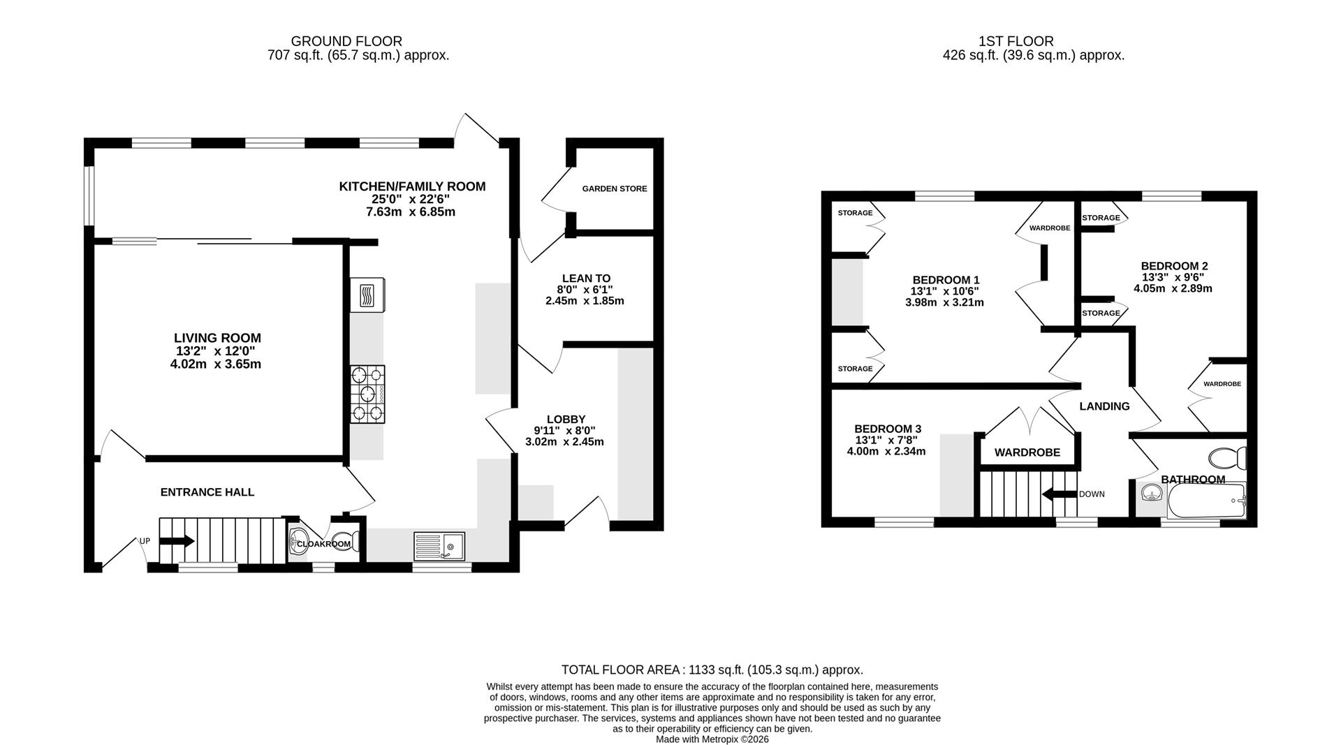 Floorplan for Cotswold Road, Cashes Green, Stroud