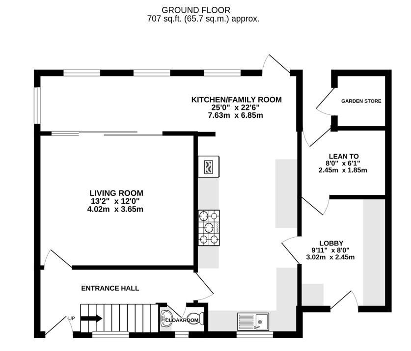 Floorplan for Cotswold Road, Cashes Green, Stroud