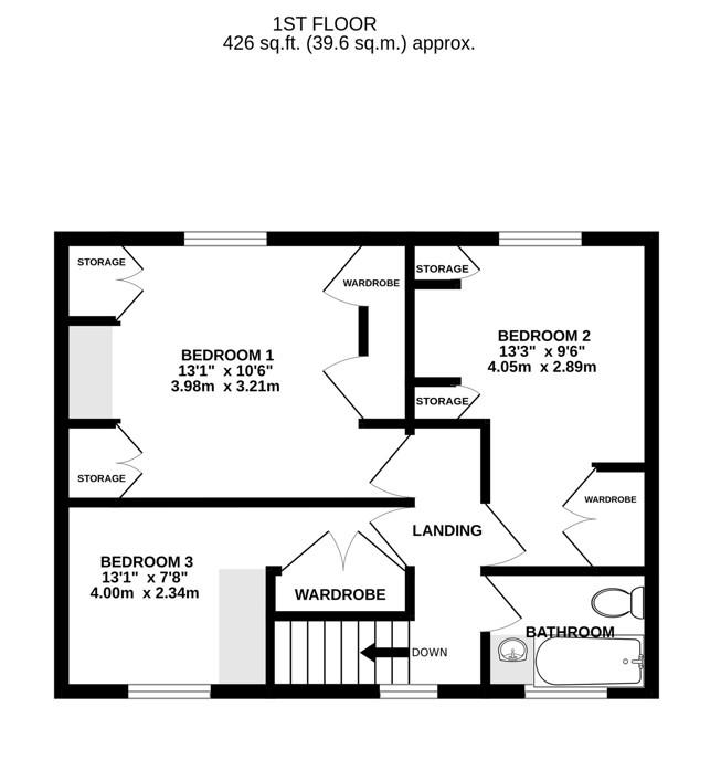 Floorplan for Cotswold Road, Cashes Green, Stroud