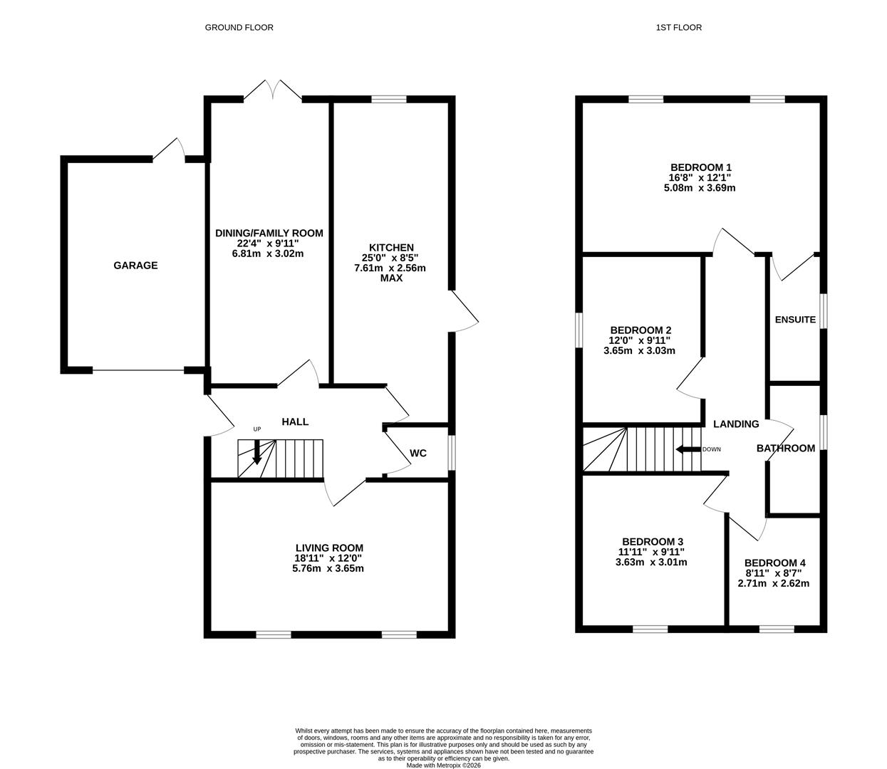 Floorplan for Park Brake, Highnam, Gloucester