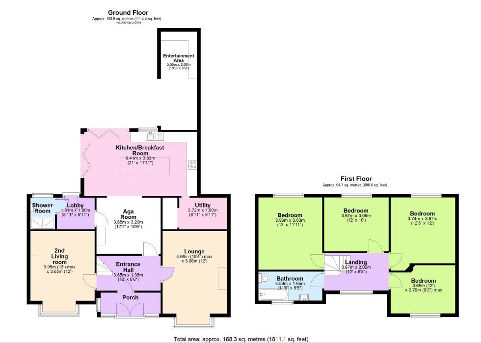 Floorplan for Ross Road, Newent