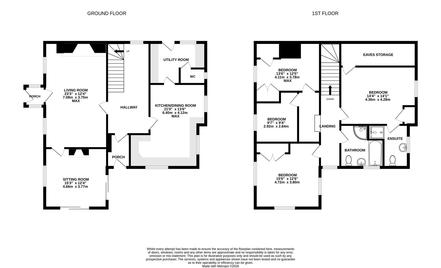 Floorplan for Huntley Road, Tibberton, Gloucester
