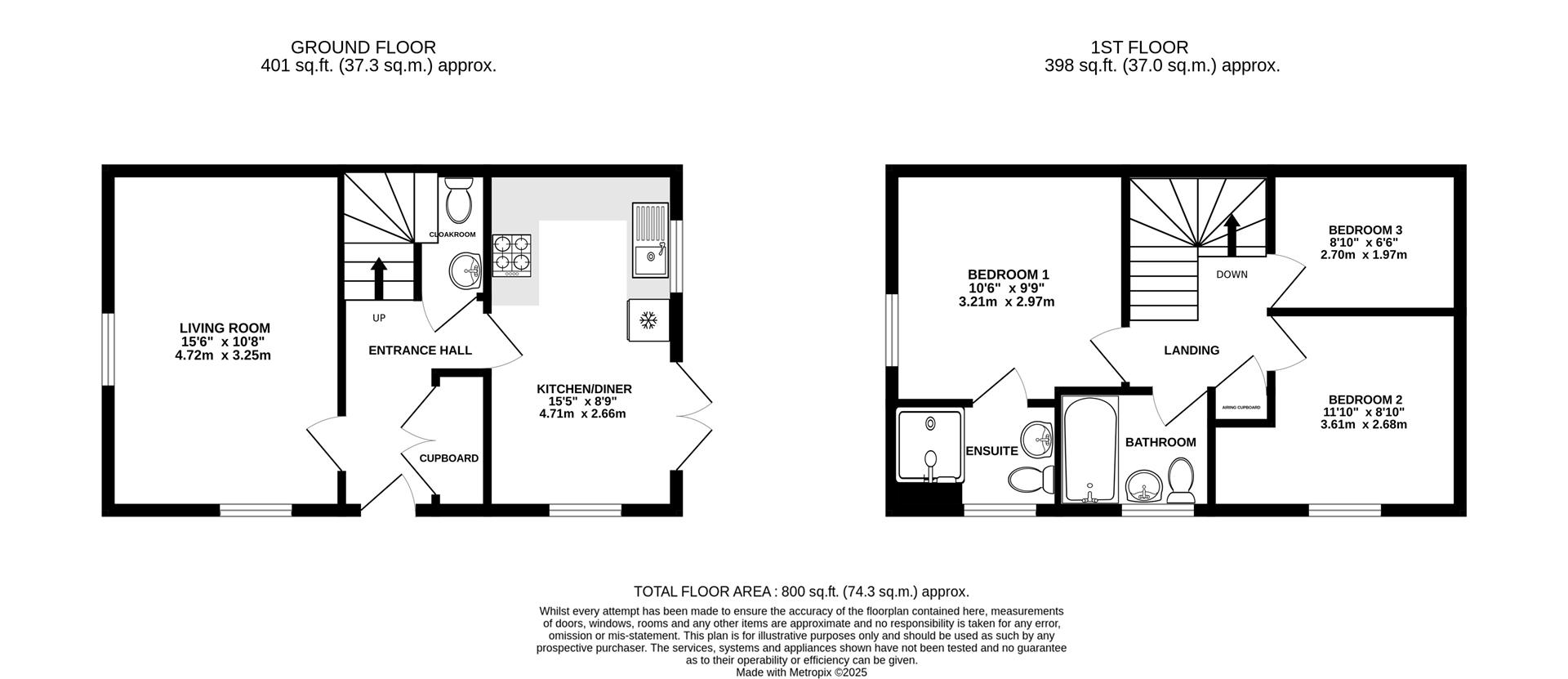 Floorplan for Maurice Shill Close, Great Oldbury, Stonehouse