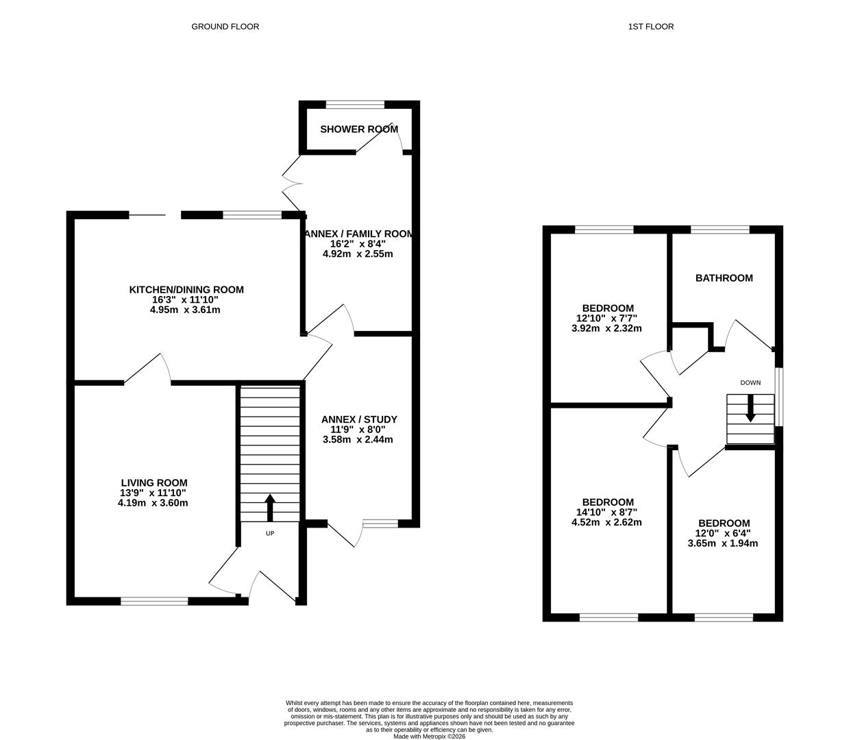 Floorplan for The Wend, Longhope