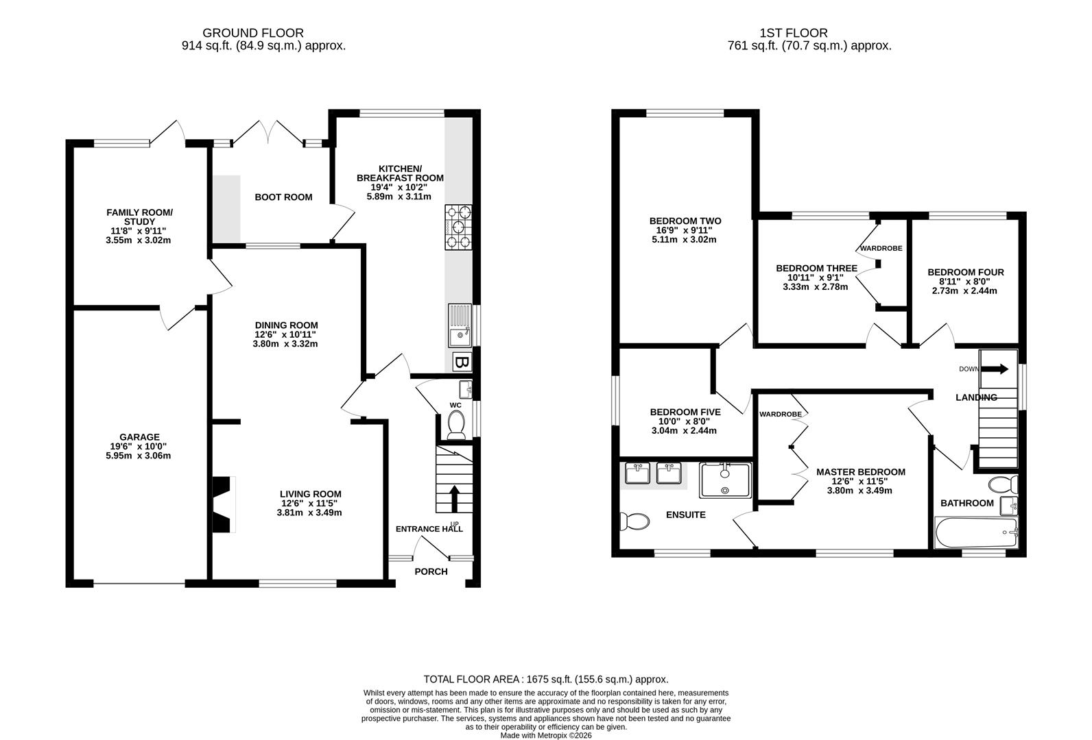 Floorplan for Pine Tree Drive, Barnwood