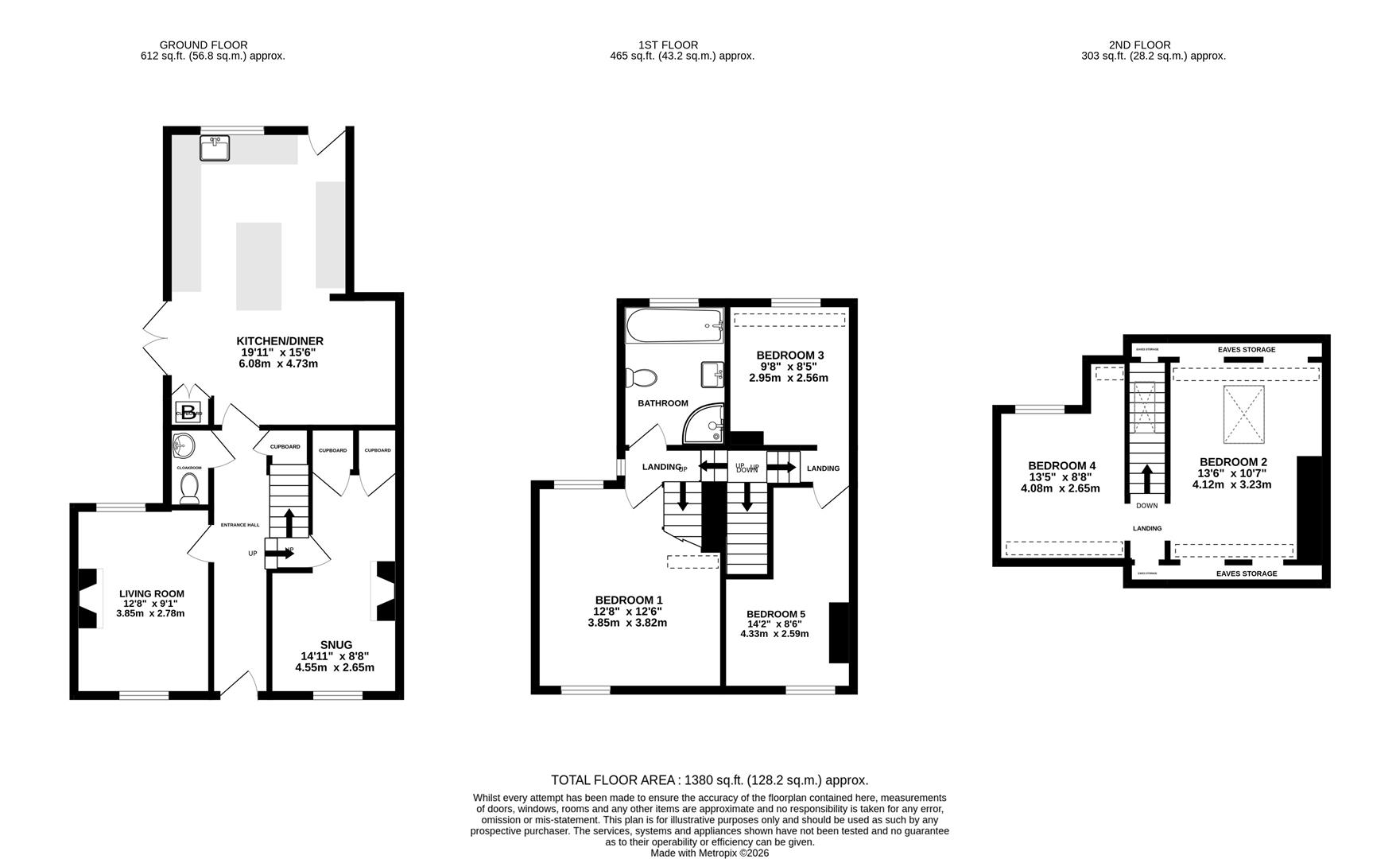 Floorplan for Westend, Stonehouse