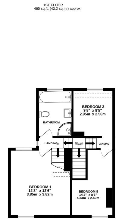 Floorplan for Westend, Stonehouse