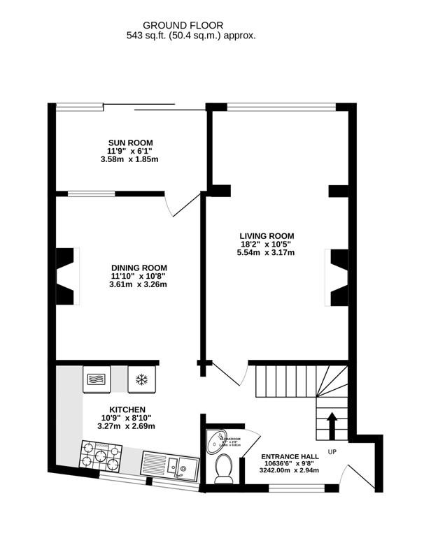 Floorplan for Gloucester Road, Stonehouse