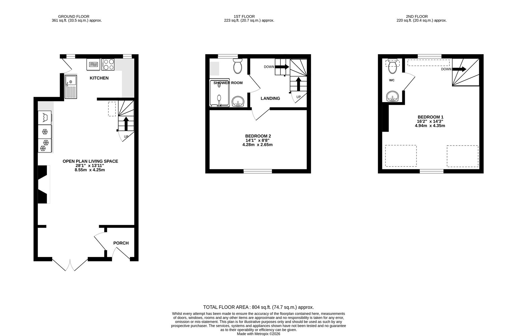 Floorplan for High Street, Stonehouse