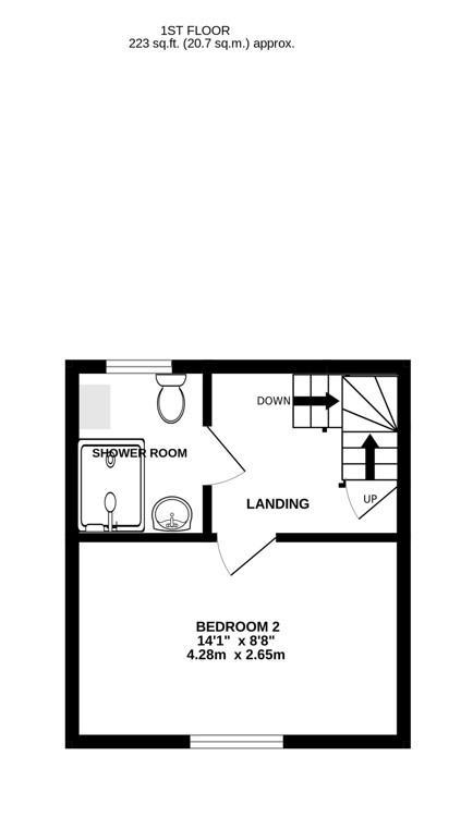 Floorplan for High Street, Stonehouse