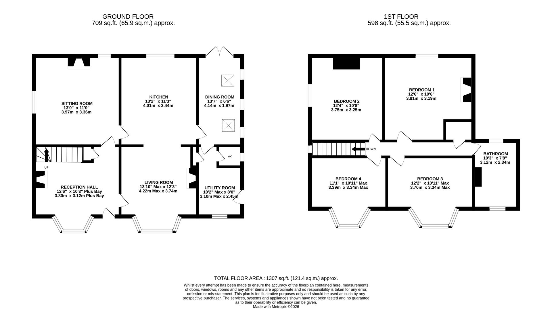 Floorplan for Eaton Cottage, Church Road, Longhope, Gloucestersh