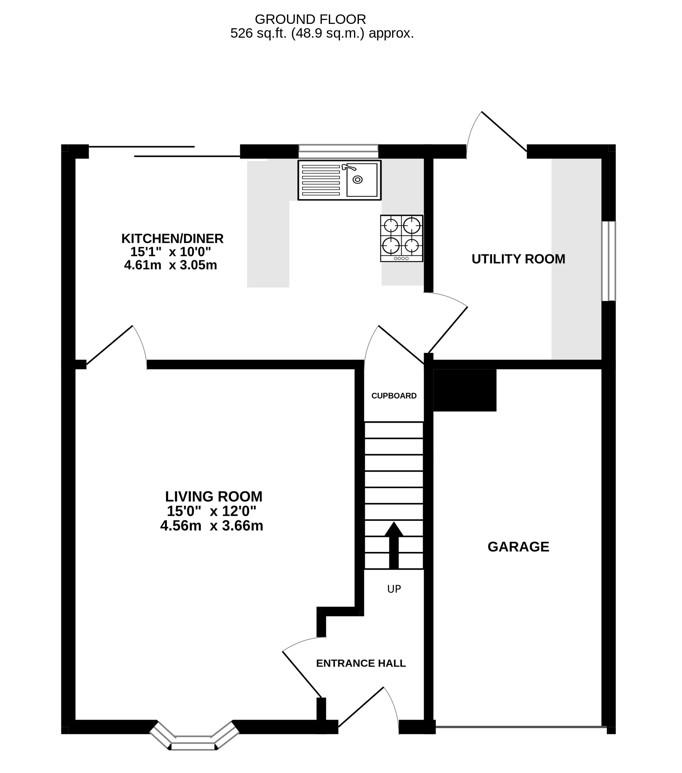 Floorplan for Oak Way, Stonehouse