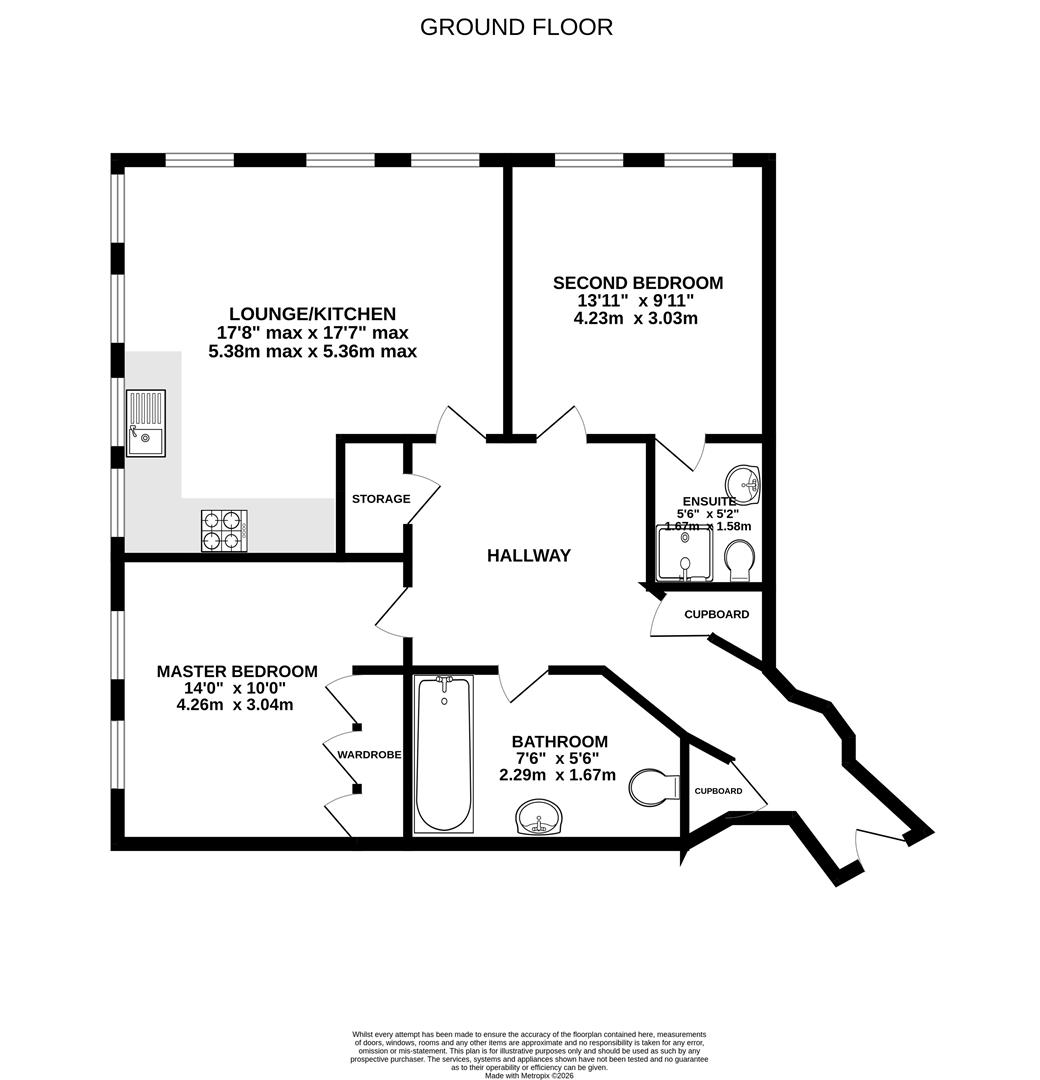 Floorplan for Barge Arm, Gloucester Docks