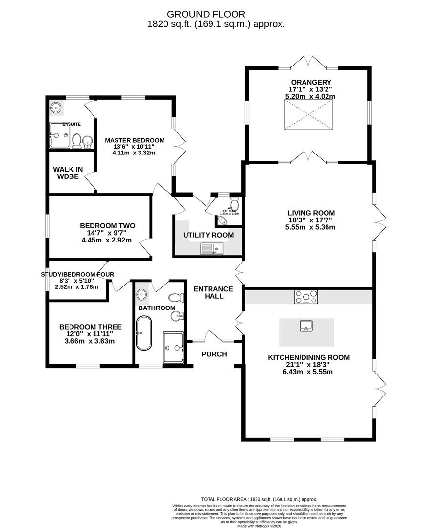 Floorplan for Valley Lane, Upton St. Leonards, Gloucester