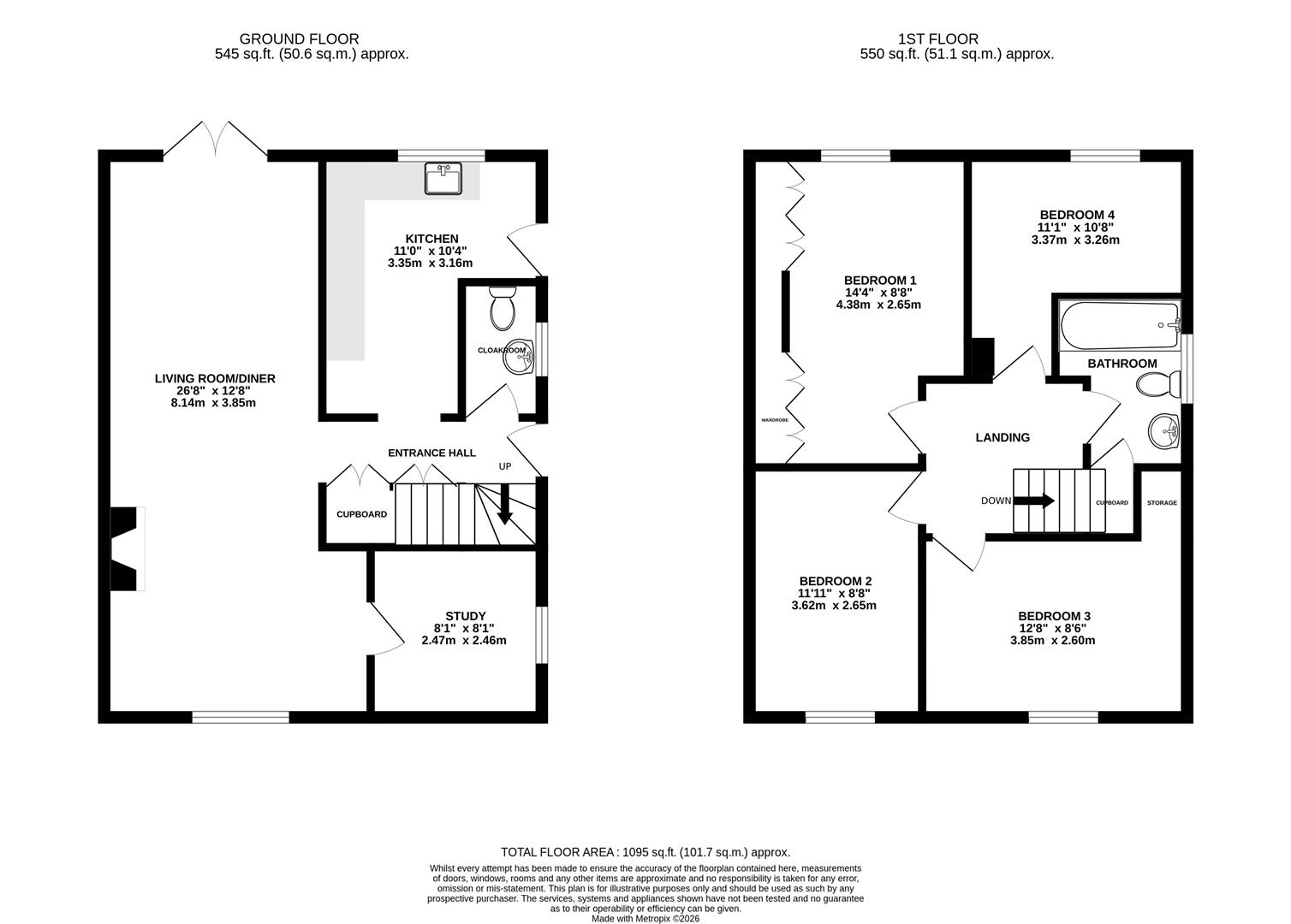 Floorplan for Etheldene Road, Cashes Green, Stroud