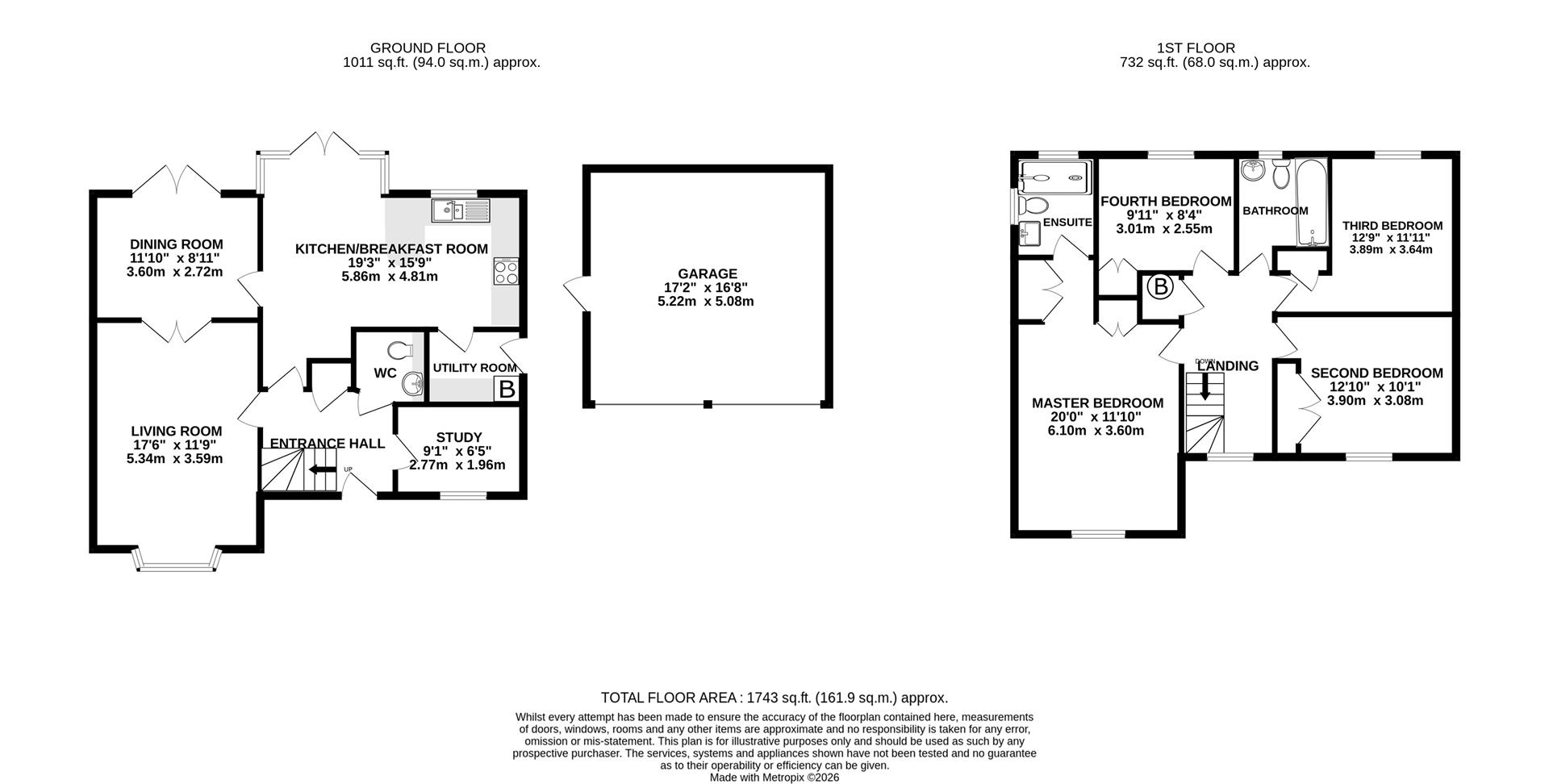 Floorplan for Middle Croft, Abbeymead