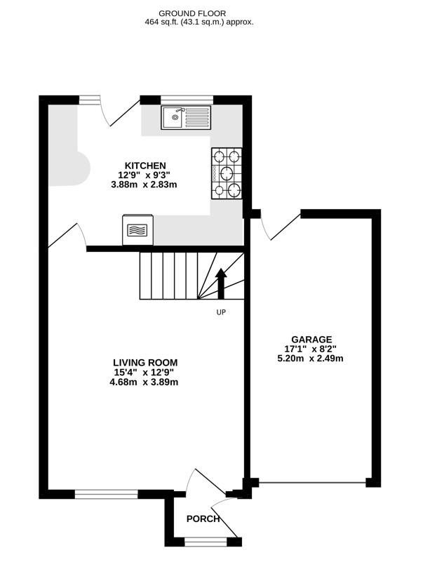 Floorplan for Osprey Drive, Stonehouse