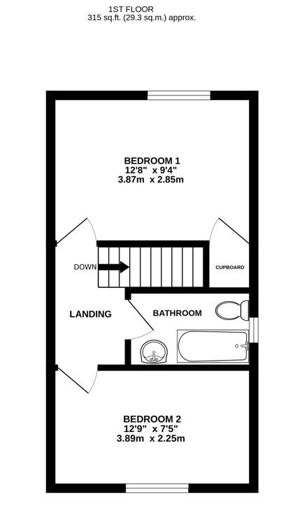 Floorplan for Osprey Drive, Stonehouse