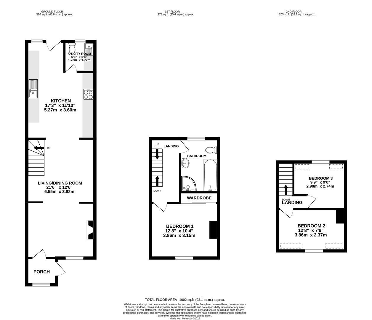 Floorplan for Avenue Terrace, Stonehouse
