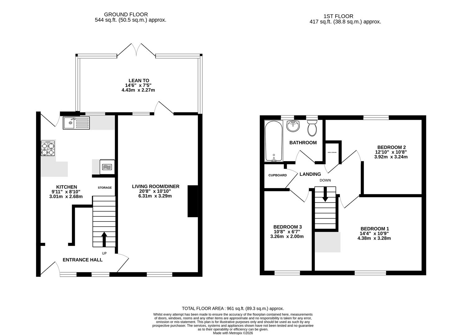 Floorplan for Byron Road, Stroud