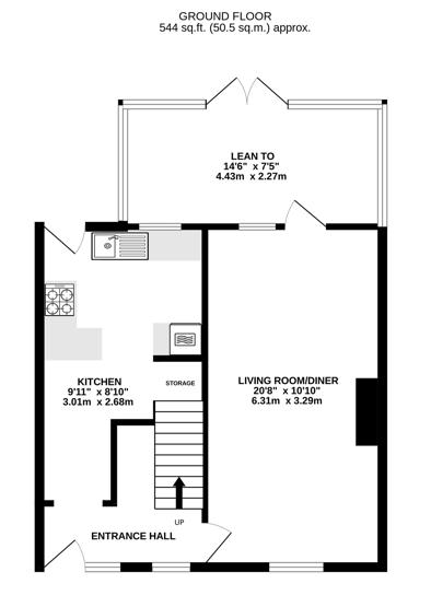 Floorplan for Byron Road, Stroud