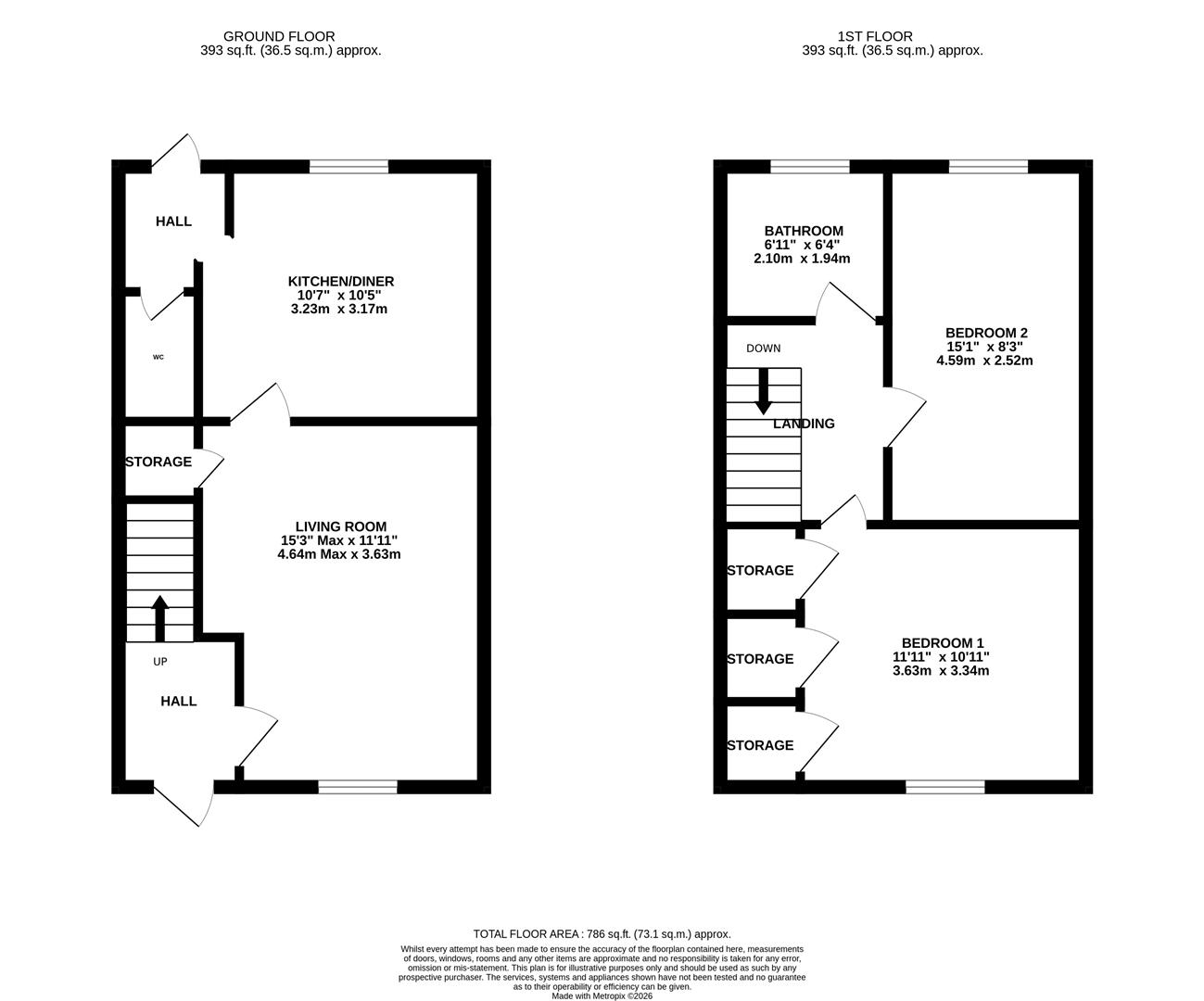 Floorplan for Onslow Road, Newent