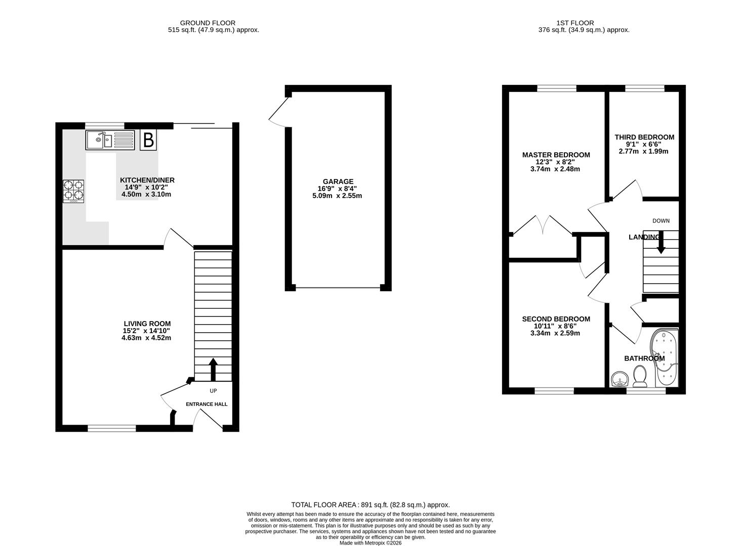 Floorplan for Middle Croft, Abbeymead, Gloucester