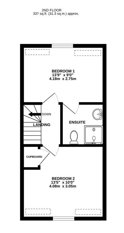 Floorplan for Bradestones Way, Eastington