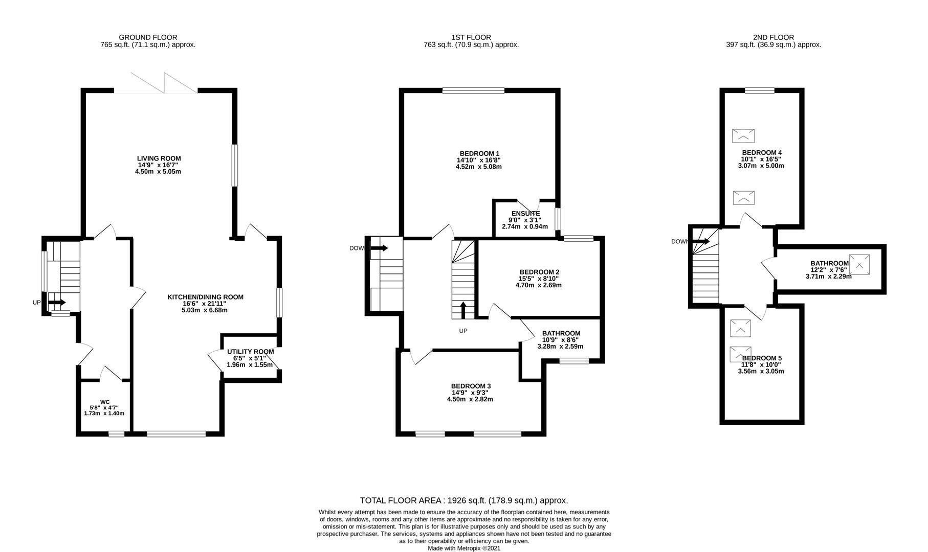 Floorplan for Southend Lane, Newent