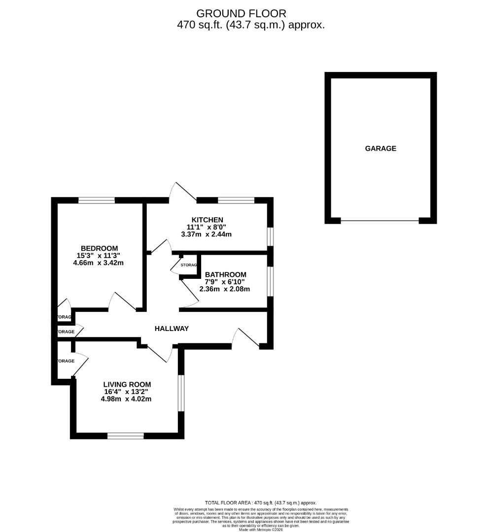 Floorplan for Hucclecote Road, Gloucester
