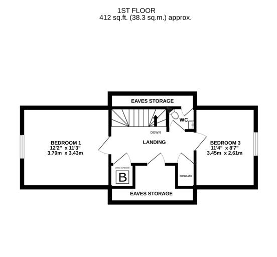 Floorplan for Quietways, Stonehouse