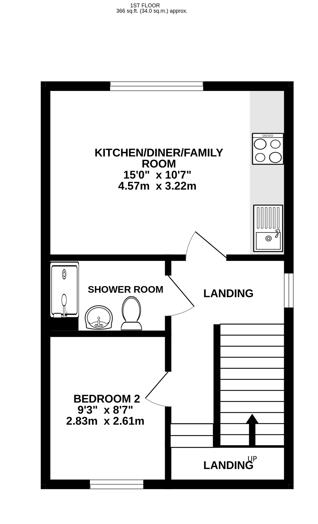 Floorplan for Greenaways, Ebley, Stroud